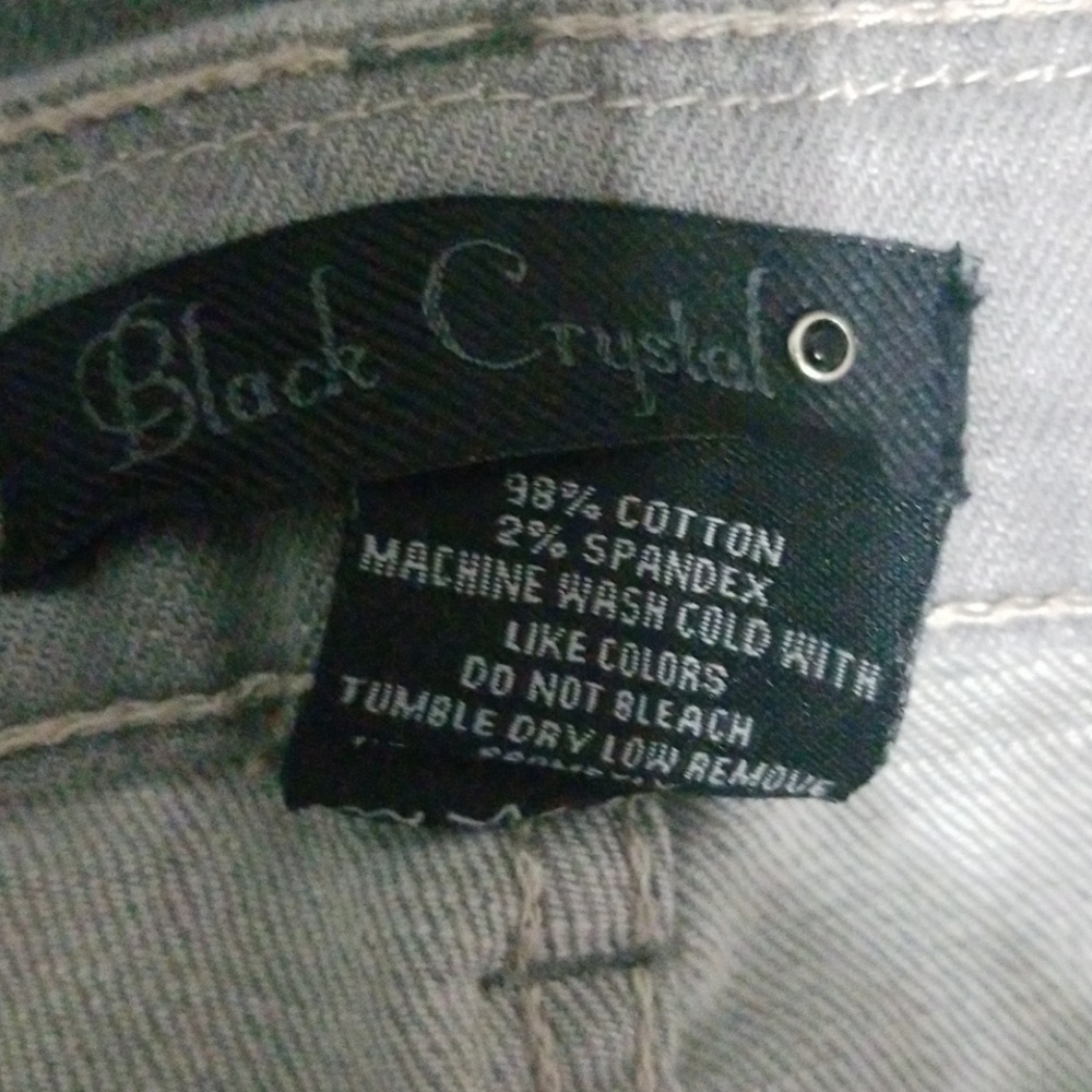 Black Crystal gray and white jeans - Picture 8 of 8